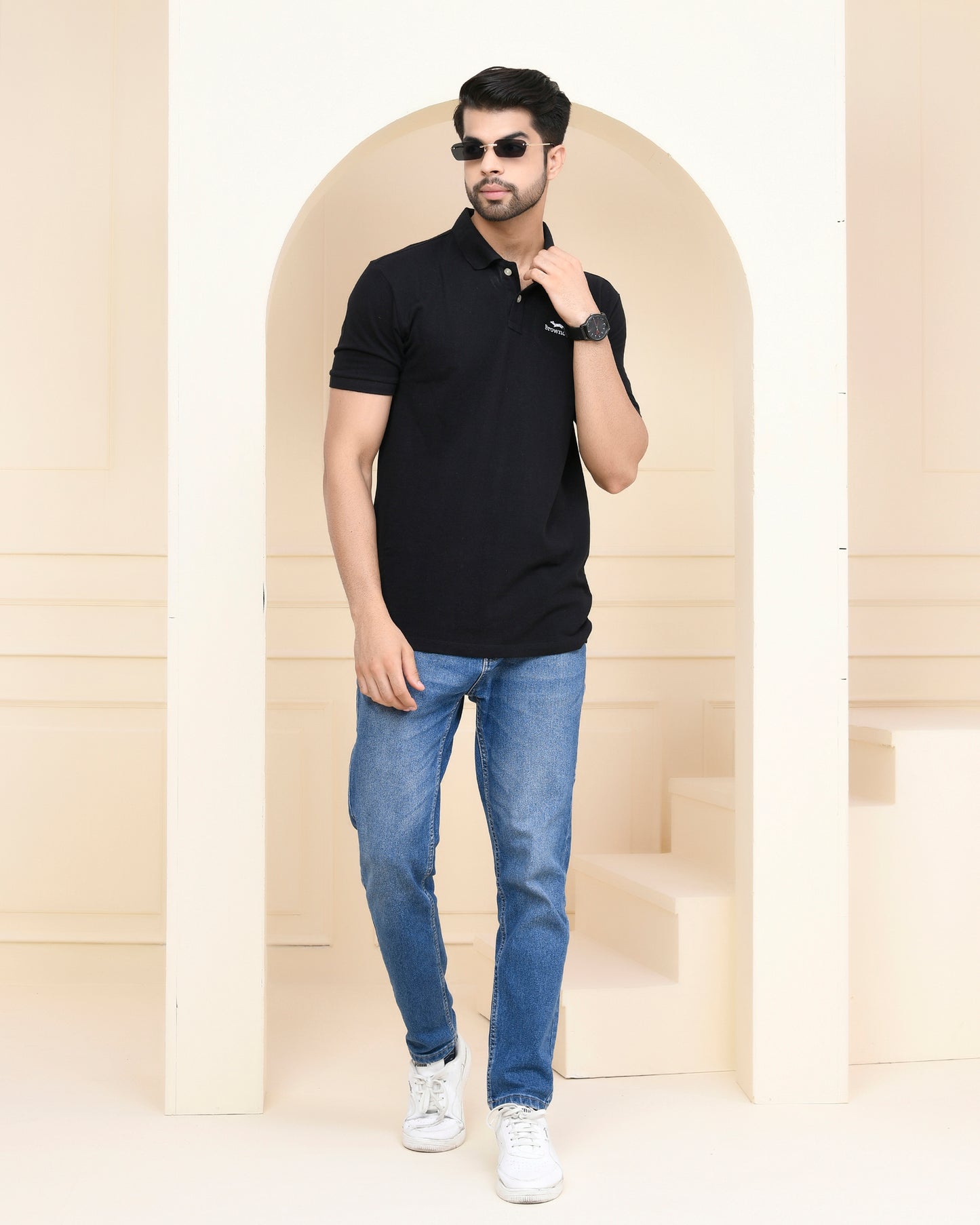 Black Polo T-Shirt