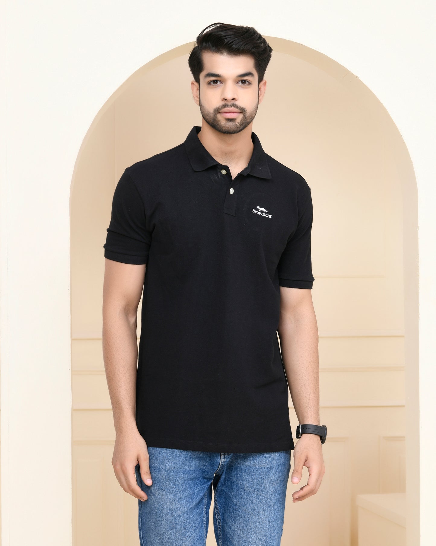 Black Polo T-Shirt