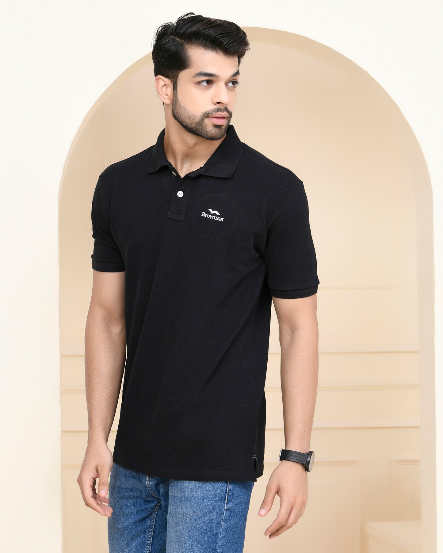 Black Polo T-Shirt