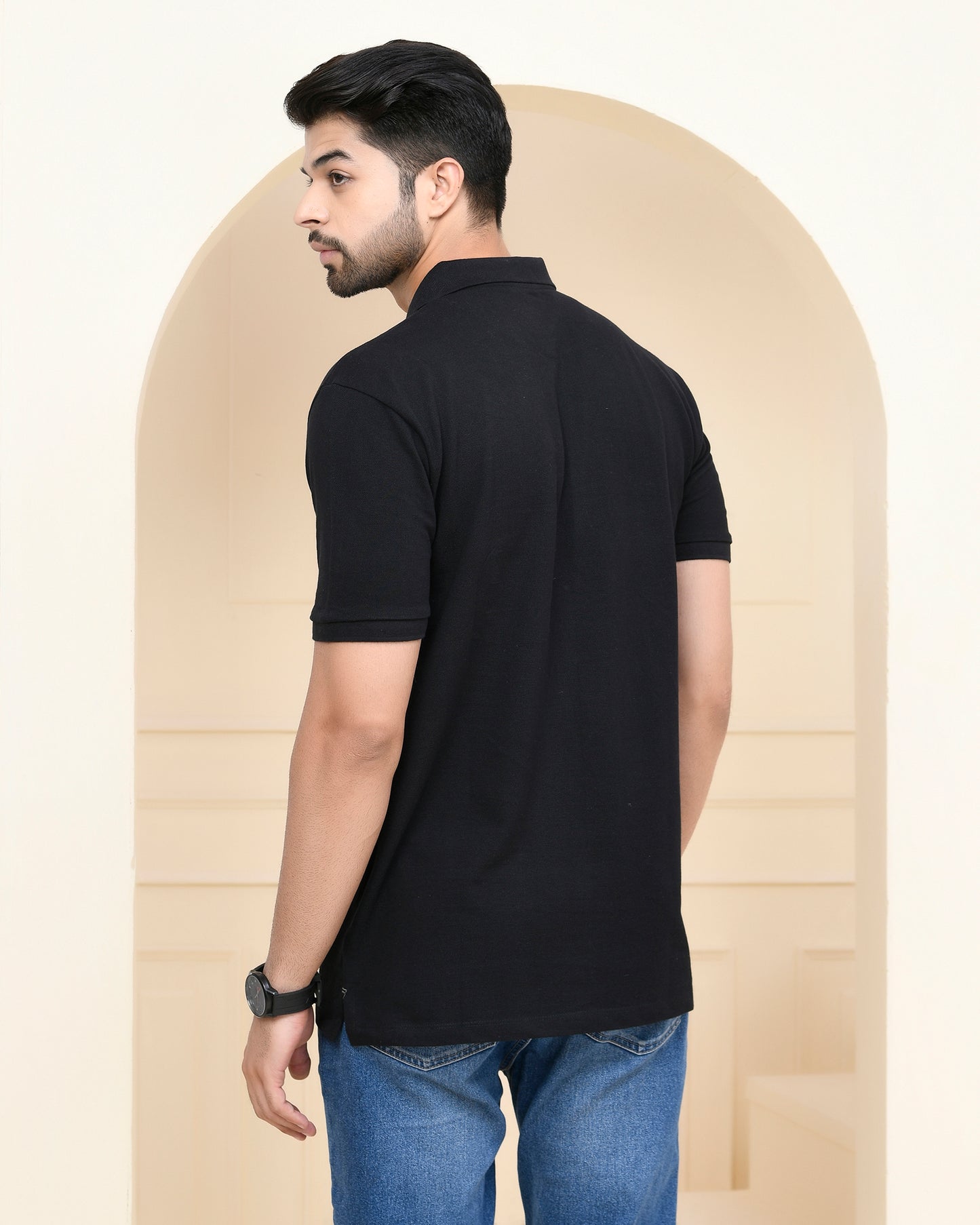 Black Polo T-Shirt