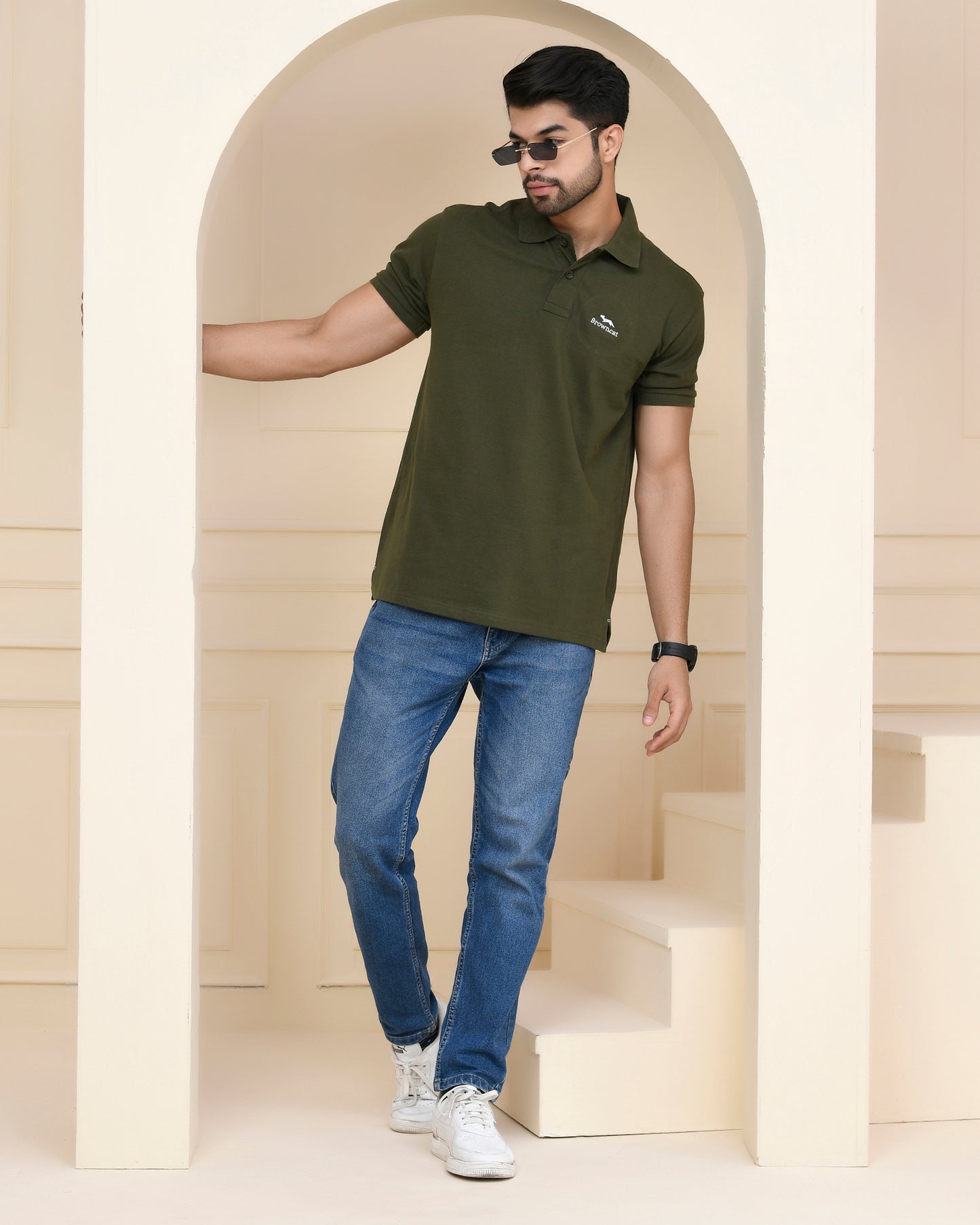 Olive Green Polo T-shirt