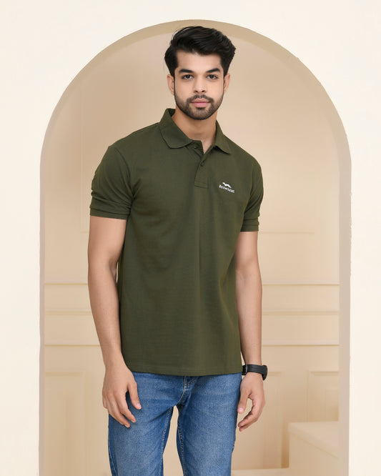 Olive Green Polo T-shirt