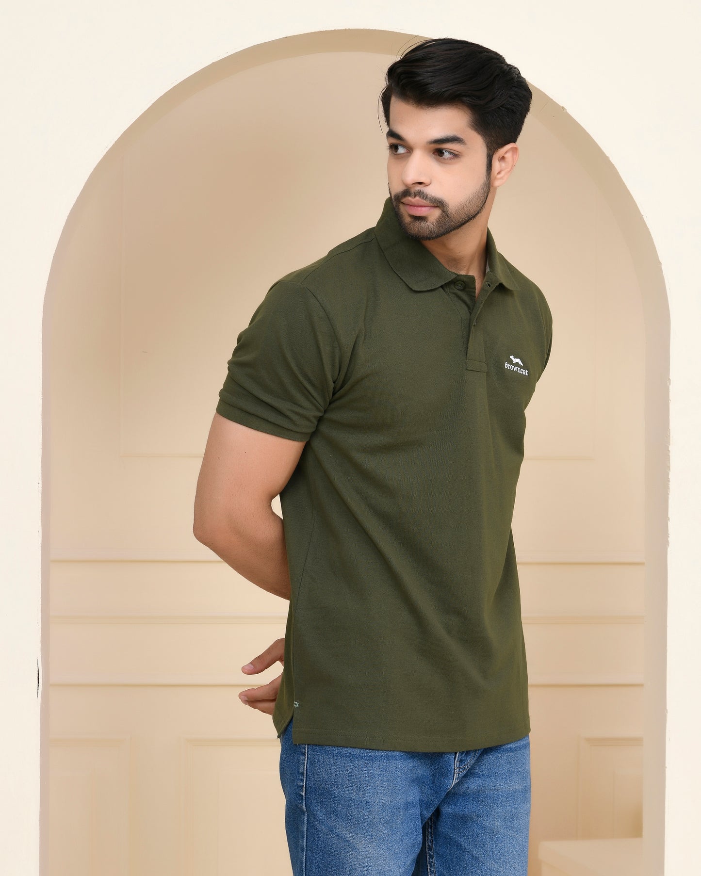 Olive Green Polo T-shirt