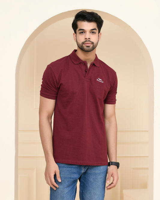 Maroon Polo T-shirt