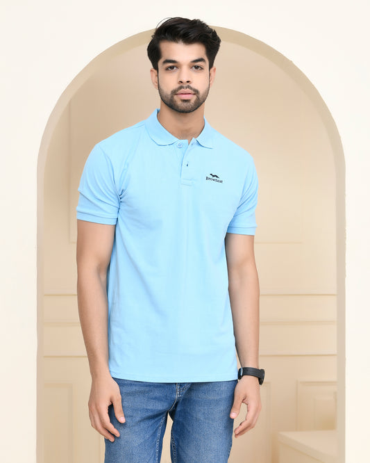 Ocean Blue Polo T-shirt