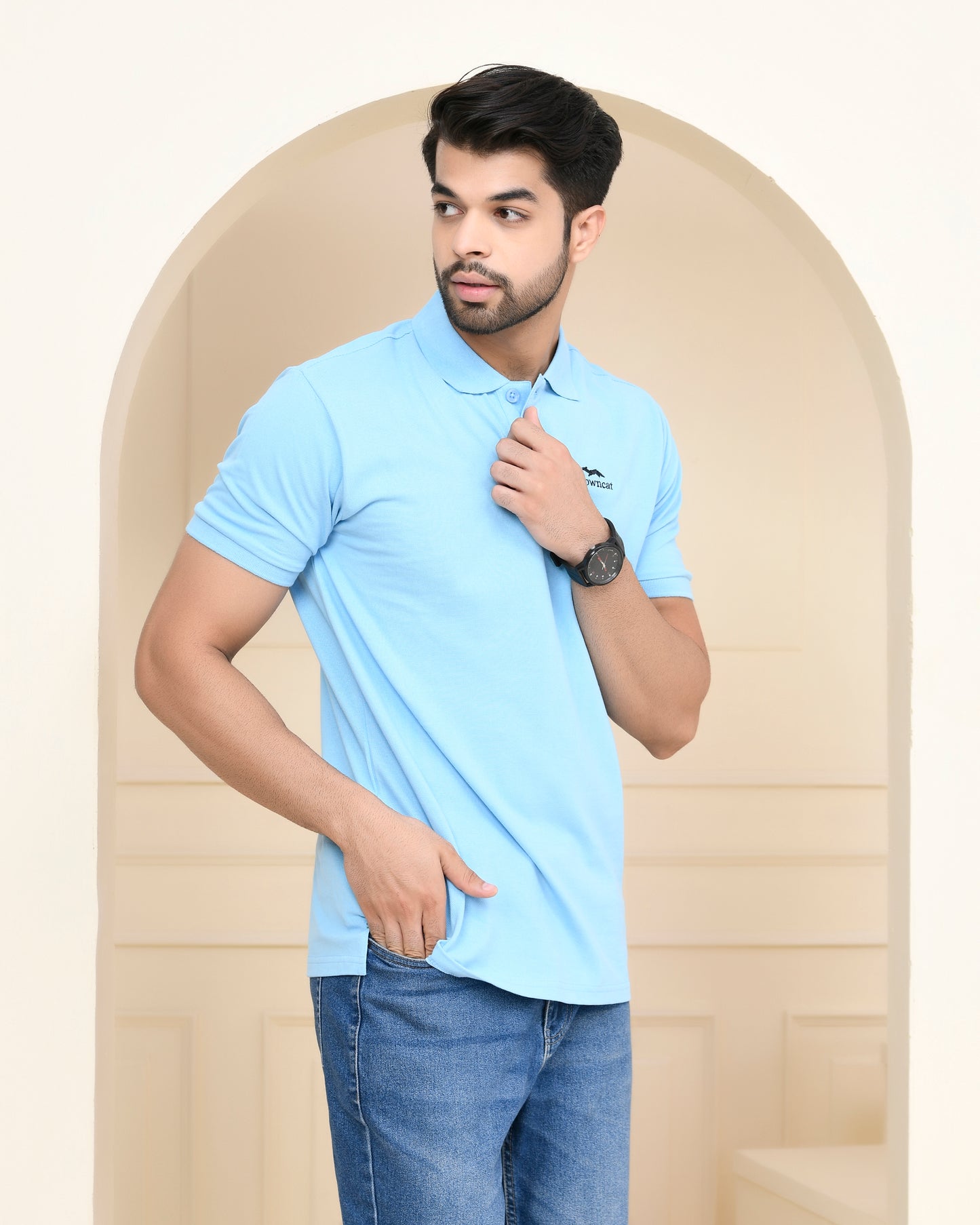 Ocean Blue Polo T-shirt