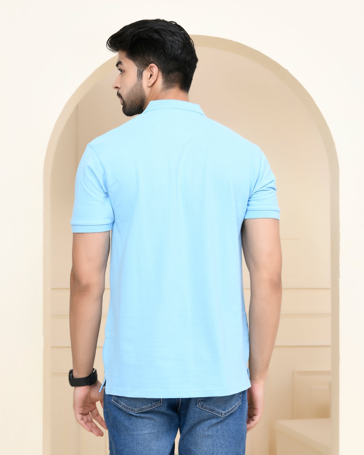 Ocean Blue Polo T-shirt