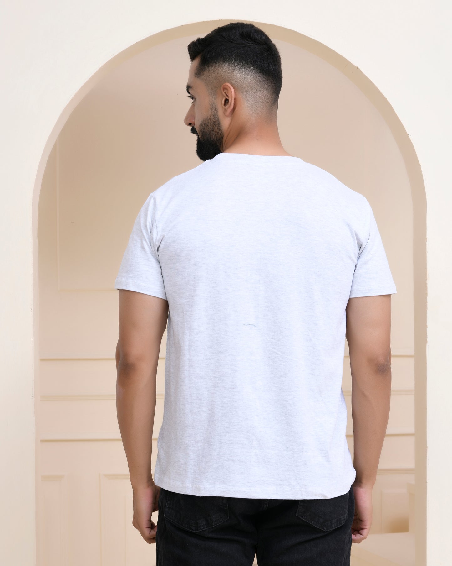 White Heather Plain T-Shirt