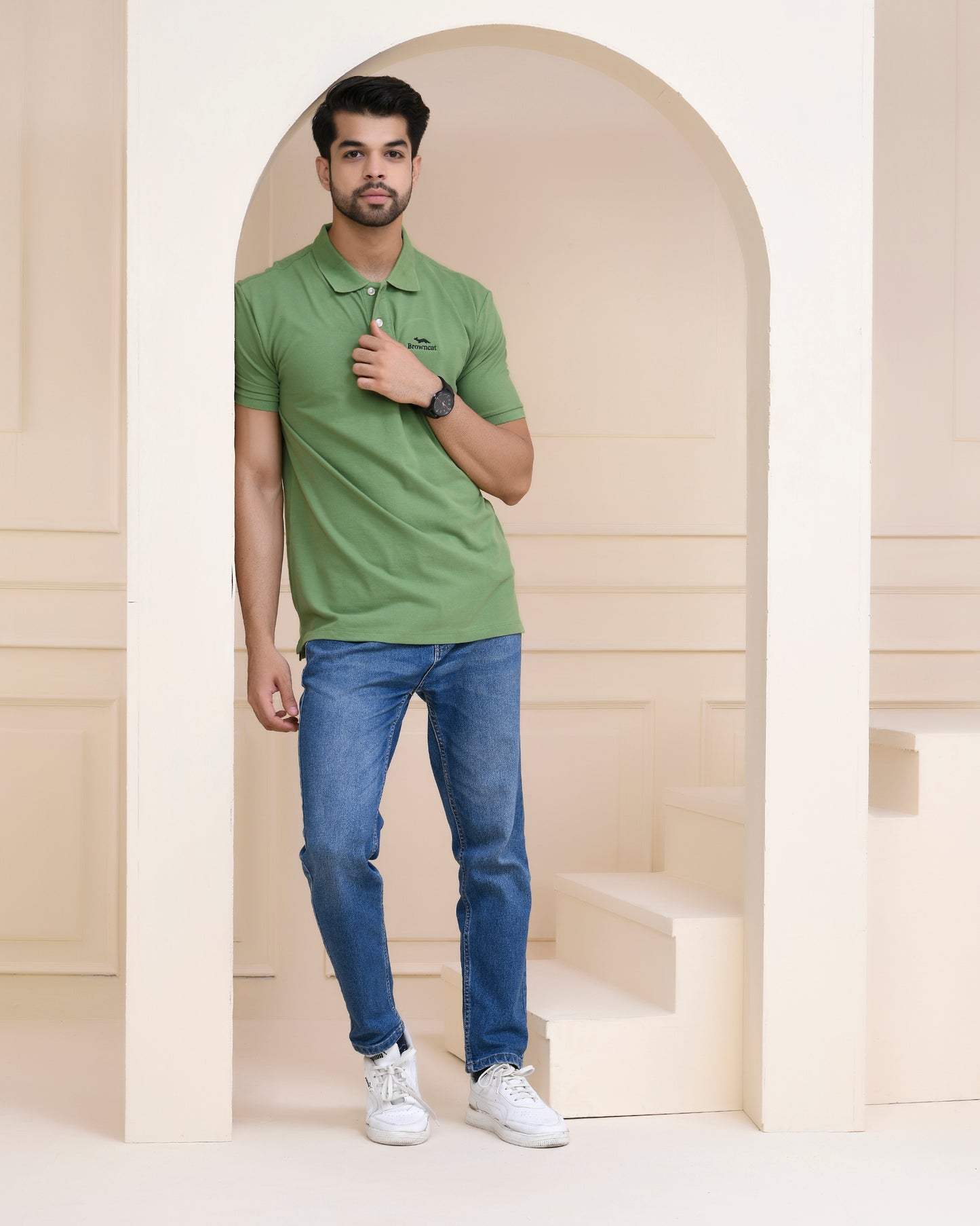 Moss Green Polo T-Shirt