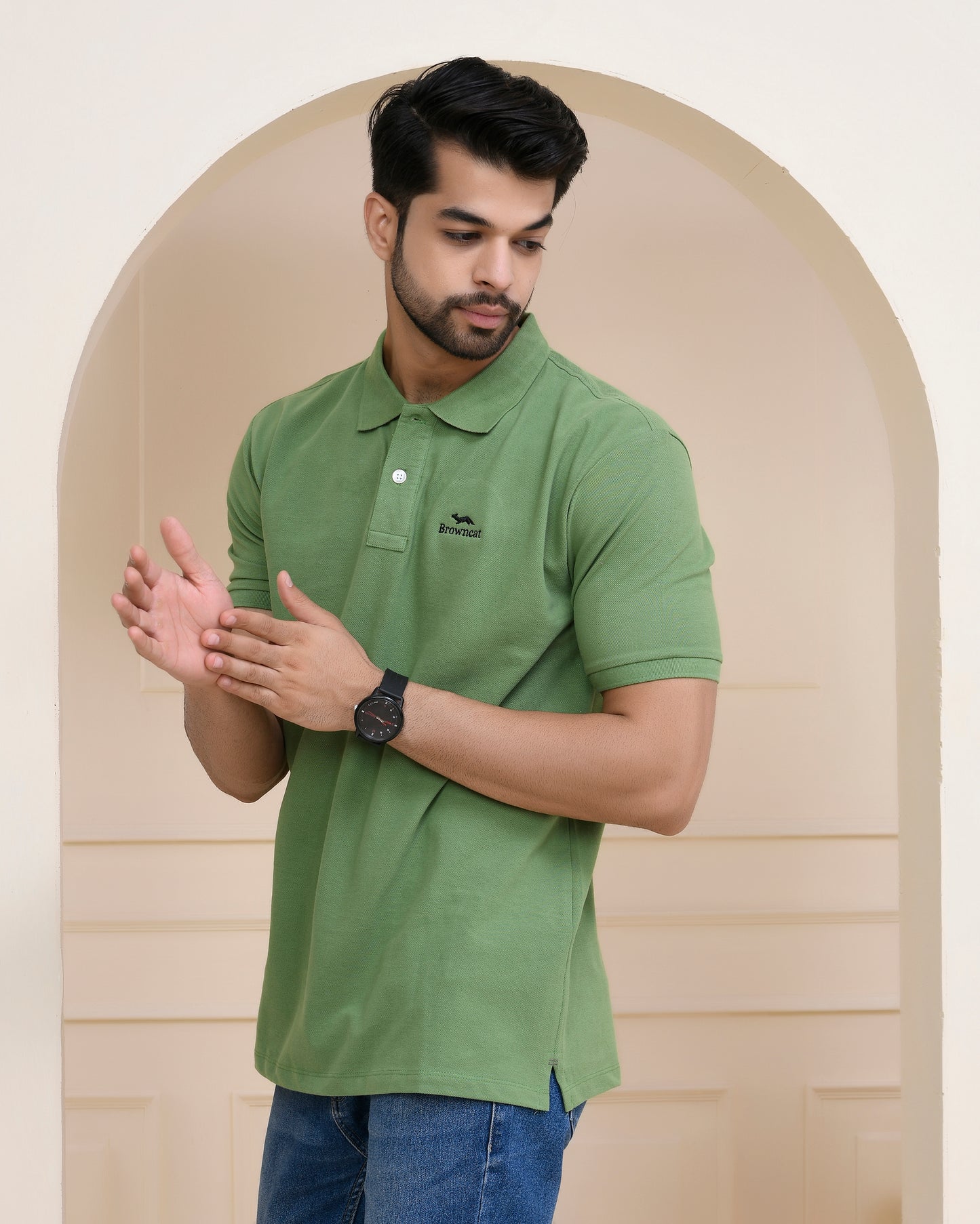 Moss Green Polo T-Shirt