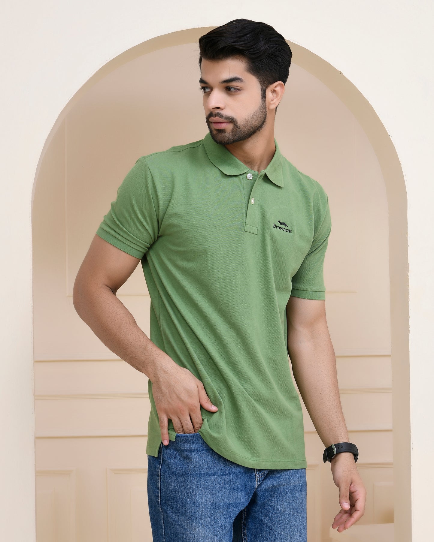 Moss Green Polo T-Shirt