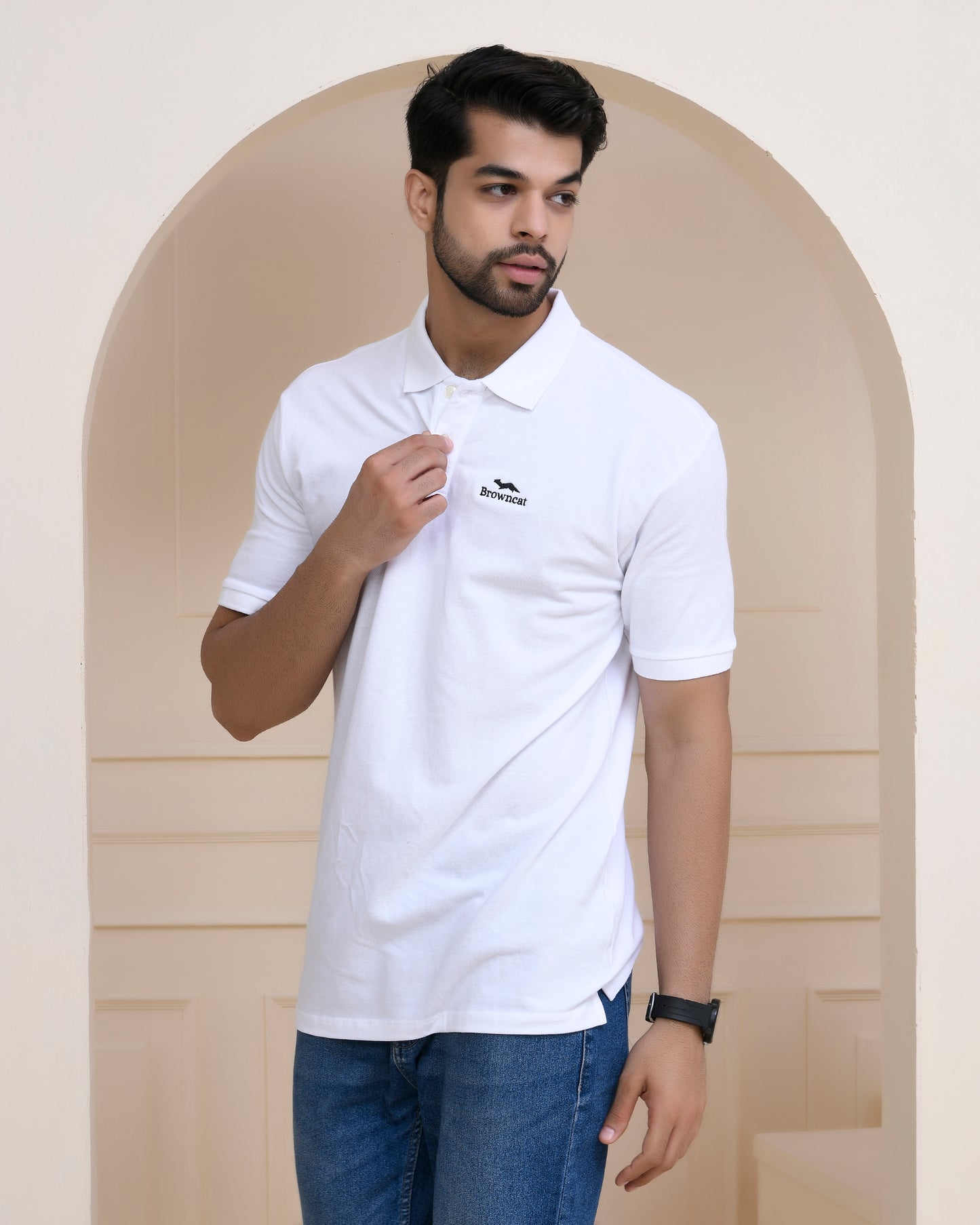 White Polo T-shirt