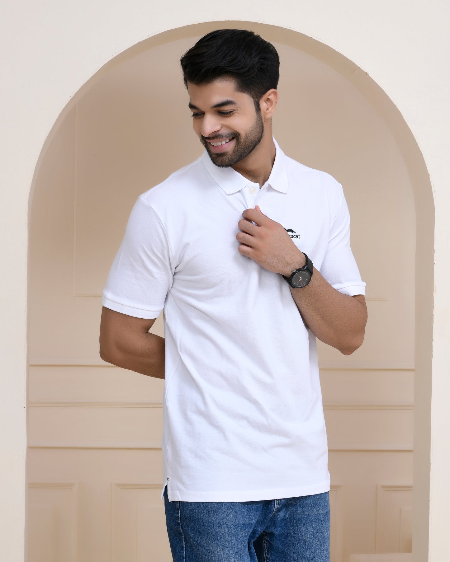 White Polo T-shirt