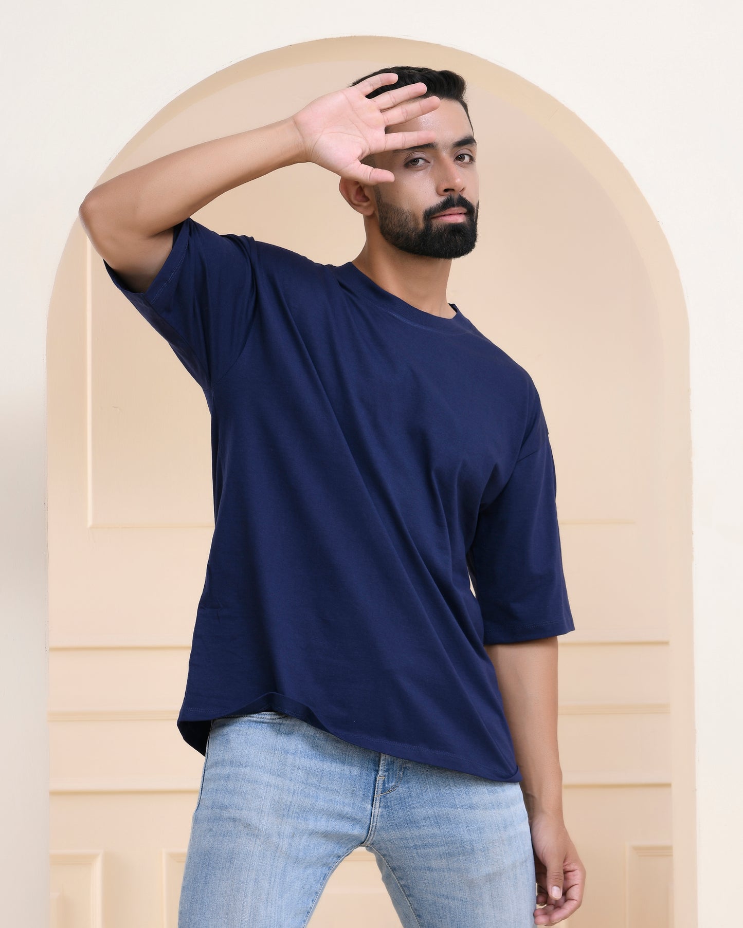 Navy Blue Oversized T-Shirt