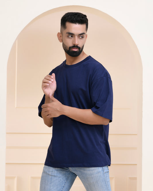 Navy Blue Oversized T-Shirt