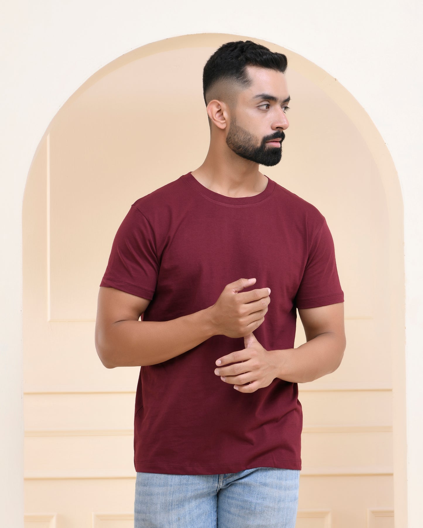 Maroon Plain T-Shirt