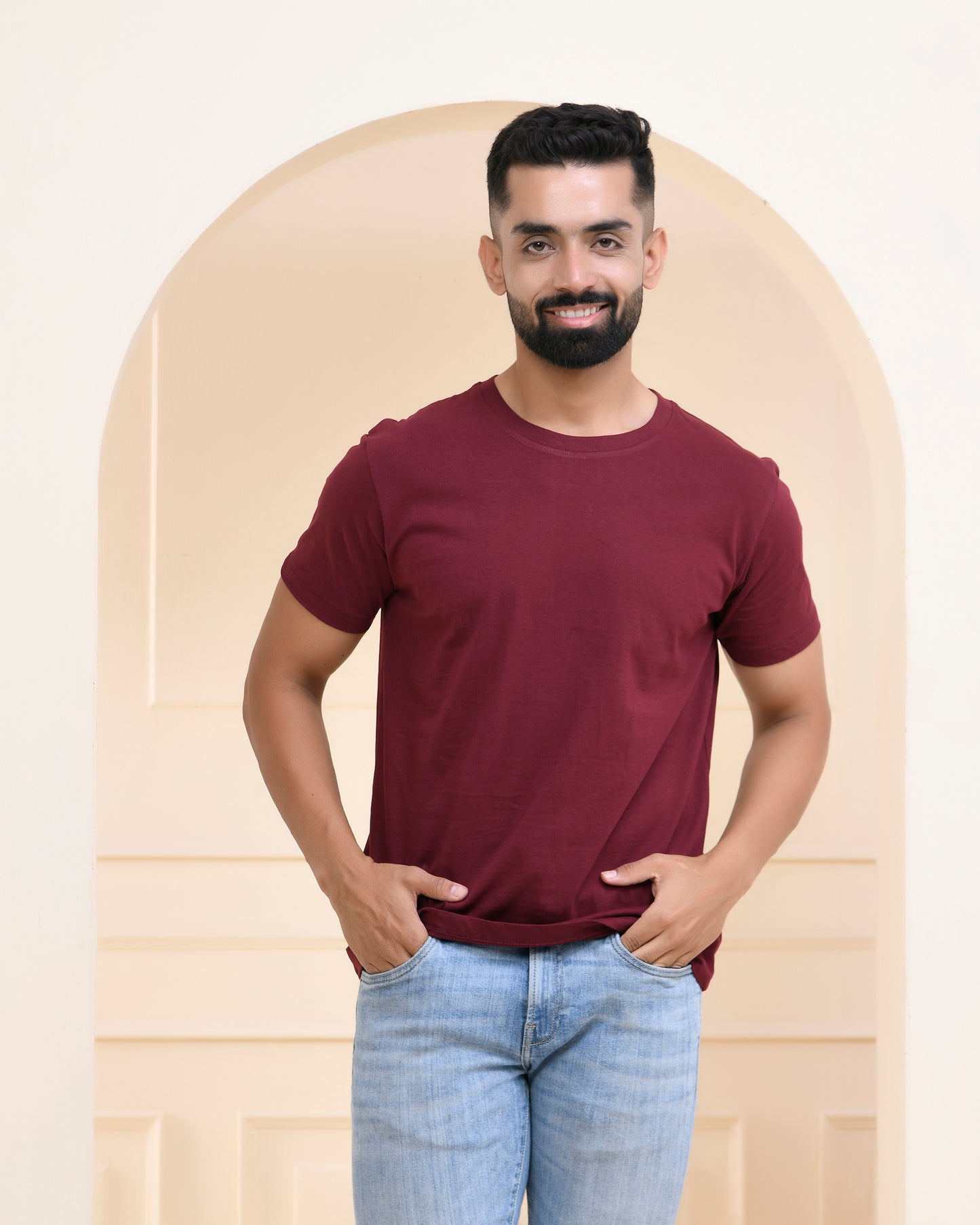 Maroon Plain T-Shirt