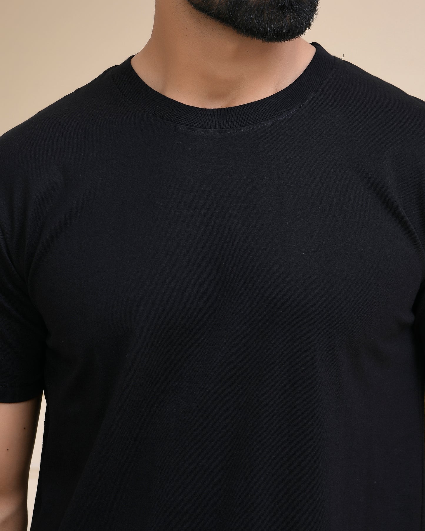 Black Plain T-Shirt